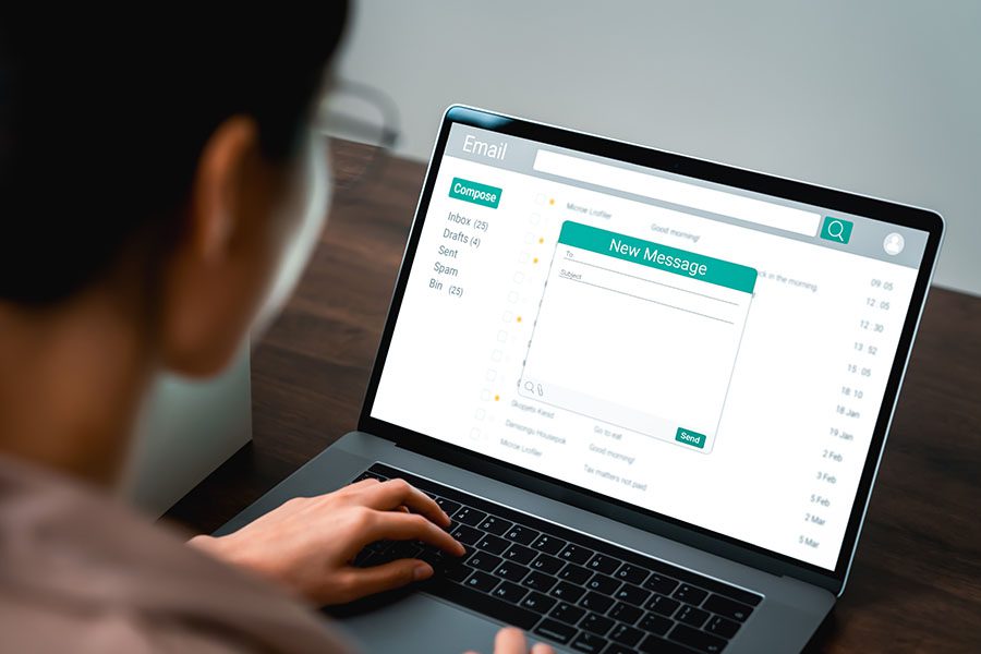 Email Example On A Computer Letter and Email Templates - HawkSoft User Group