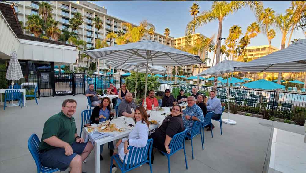 Blog - HawkSoft Employees Enjoy a Meal Together